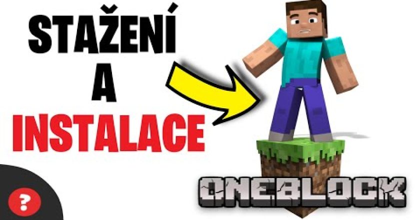 Jak Stáhnout A Nainstalovat ONE BLOCK do MINECRAFTU | Návod | Minecraft Oneblock / PC