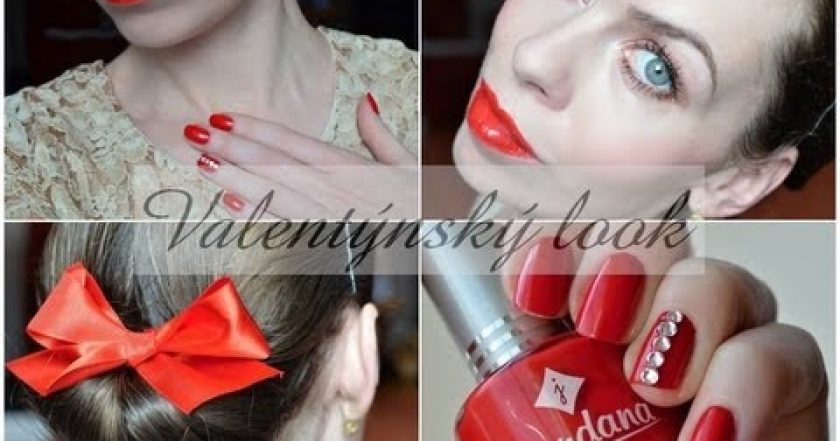 18. video pro kamoska.cz – Valentýnský look (líčení, účes, nehty) / Valentine´s day look