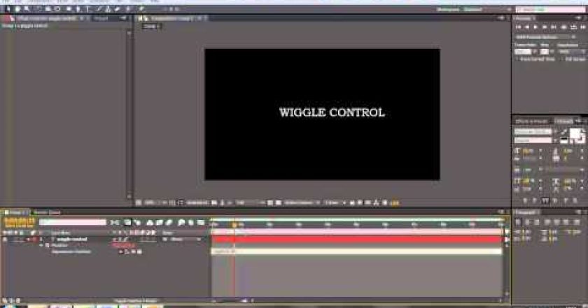 CZTUTORIÁL – After Effects 085 – Wiggle control