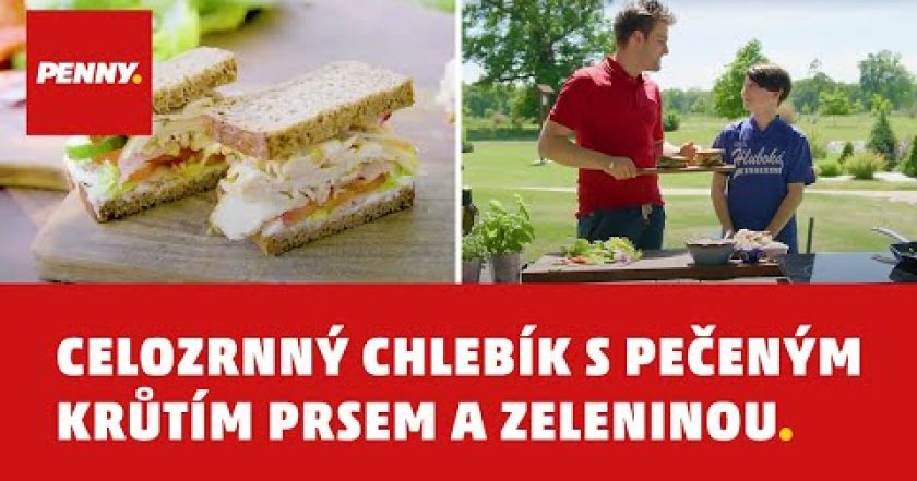 RECEPT z regionu – Celozrnný chlebík s pečeným krůtím prsem a zeleninou