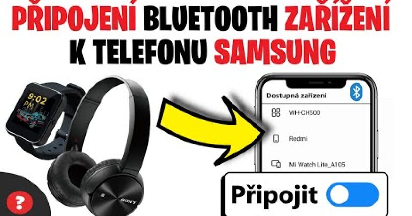 Jak připojit BLUETOOTH SLUCHÁTKA do TELEFONU | Návod | Telefon / Připojení bluetooth zařízení.