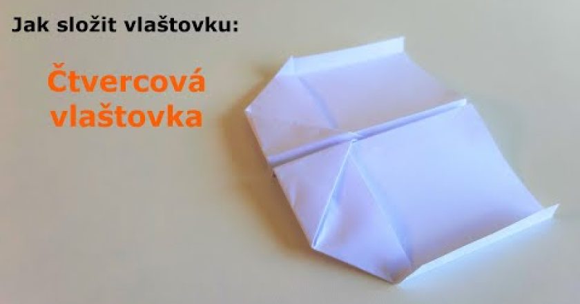 Čtvercová vlaštovka – Jak složit vlaštovku z papíru – ORIGAMI