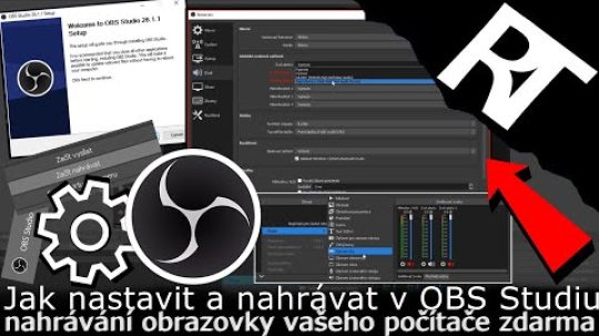 Jak nastavit OBS Studio (přidání scény , nastavení) – nahrávání obrazovky PC zdarma – (OBS Tutoriál)