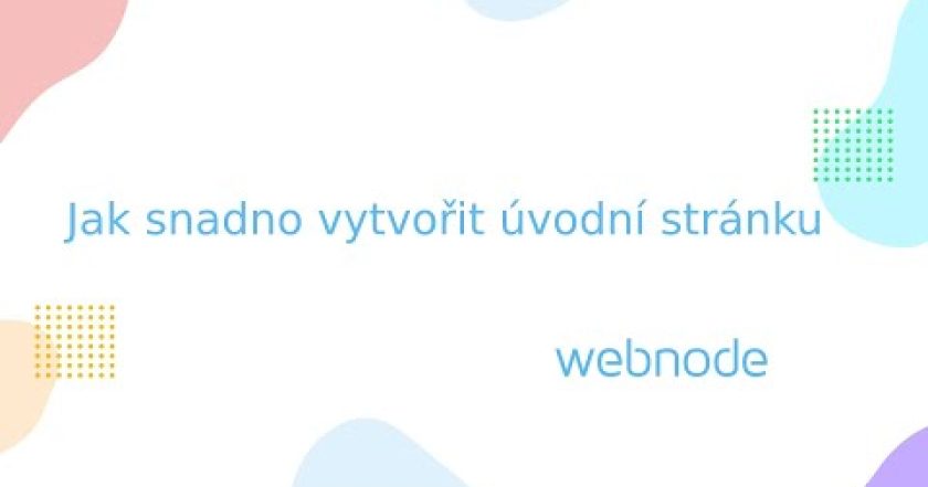 Vlastní web na Webnode zdarma