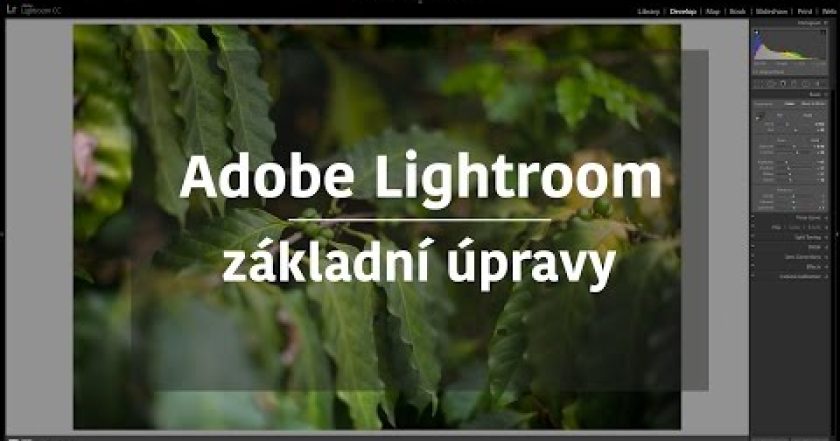 Adobe Photoshop Lightroom – základní úpravy