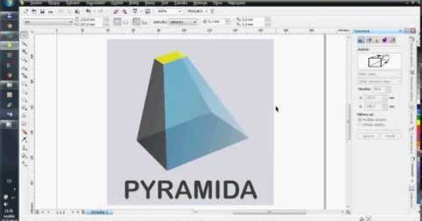 Cvičení pro Corel Draw – efekt „Vysunutí“