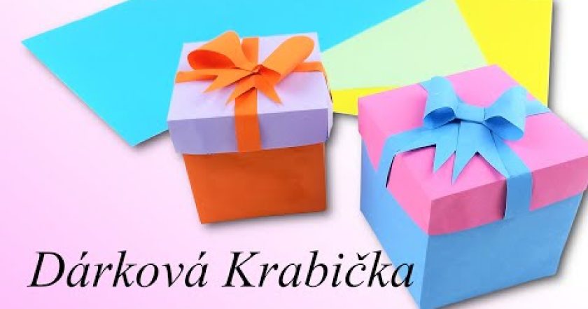 Dárková krabička s mašlí | Jak vyrobit dárkovou krabičku z papíru