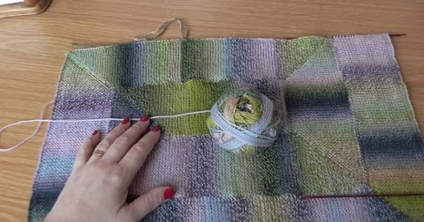 Jak připlétat modulové díly, škola pletení Katrincola yarn, Knitting moduls