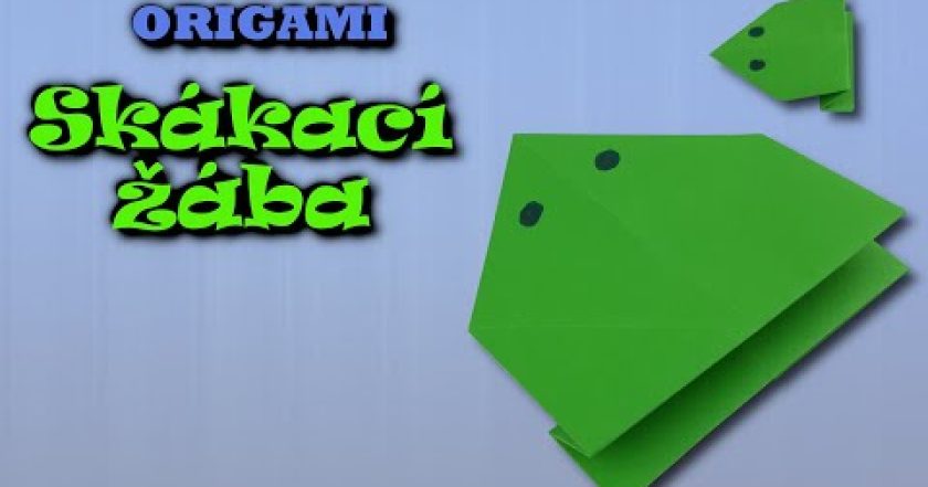 Origami skákací žába – jak složit skákací žábu z papíru A4