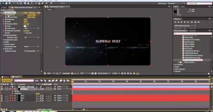 CZTUTORIÁL – After Effects 035 – Super 8 trailer titles