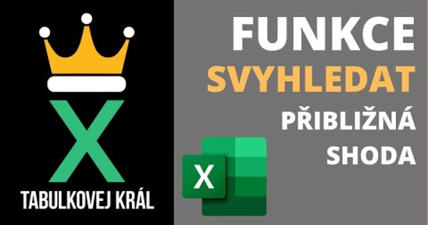 SVYHLEDAT – Návod pro začátečníky – Jak oznámkovat studenty? | Excel 365 Tutorial