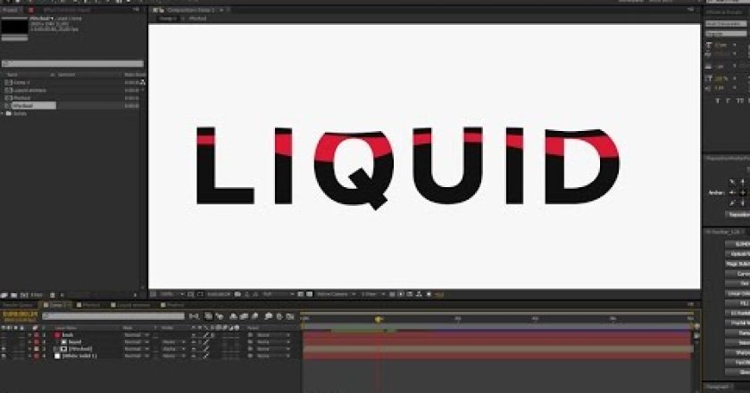 CZTUTORIÁL – After Effects 182 – Liquid přechod