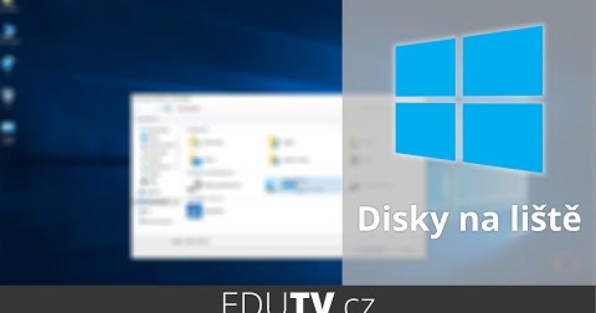 Umístění disku na spodní lištu ve Windows 10 | EduTV