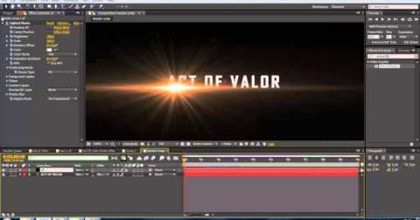 CZTUTORIÁL – After Effects 080 – Act of Valor trailer titles