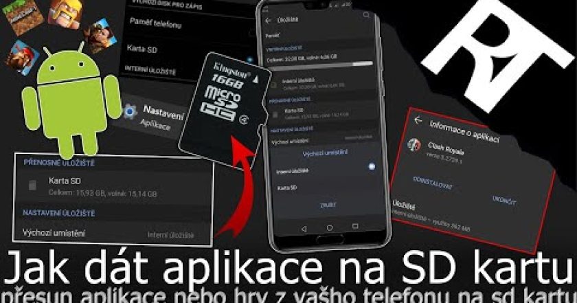 Jak přesunout hry a aplikace na SD kartu – paměťovou kartu – uložiště a SD karta (tutoriál)