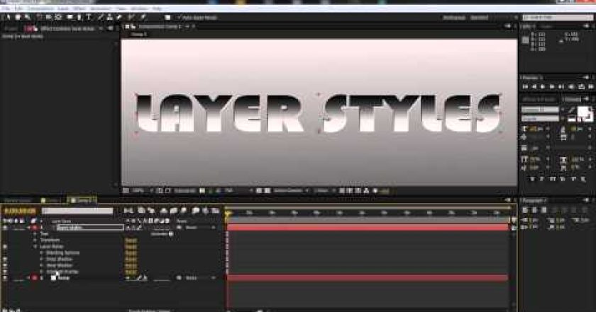 CZTUTORIÁL – After Effects 023 – Styly vrstev