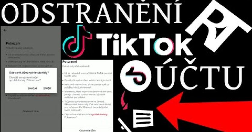 Jak smazat TikTok účet – Tutorial cz