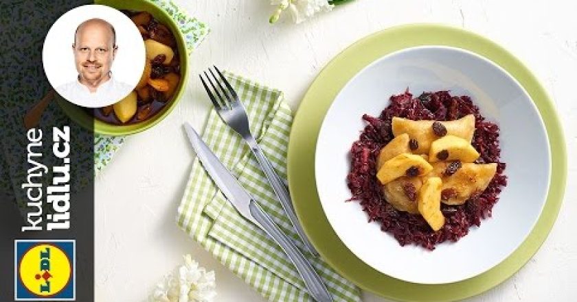 Kachní ravioli s červeným zelím a jablky – Roman Paulus – RECEPTY KUCHYNE LIDLU