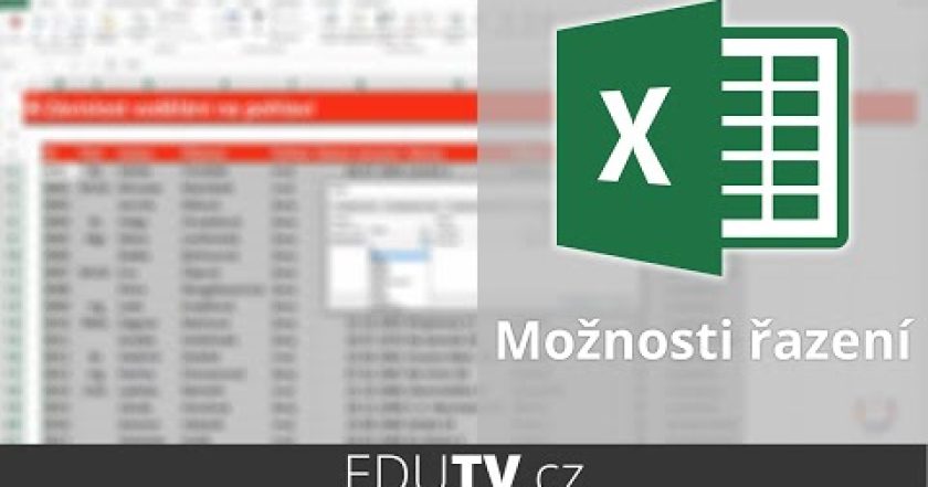 Řazení dat v Excelu | EduTV