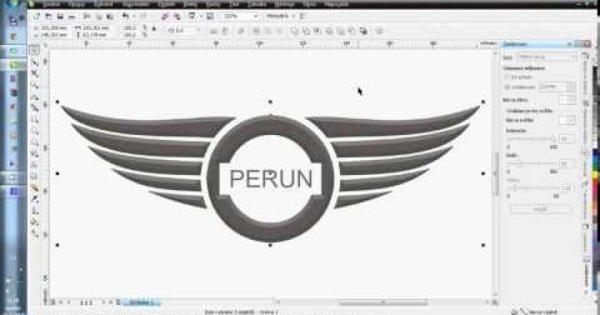 Cvičení pro Corel Draw – efekt „Zešikmení“