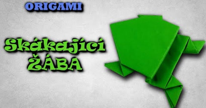 Origami Skákající Žába – jak složit žábu z papíru – origami žába