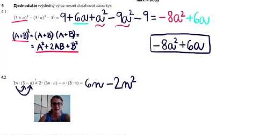 JAK ŘEŠIT VÝRAZY S PROMĚNNOU? Příklad 4 z přijímacích zkoušek CERMAT. www.pochopitelnamatematika.cz