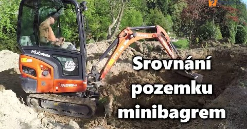 Zahradní úpravy – srovnání pozemku minibagrem a stavba opěrné zdi