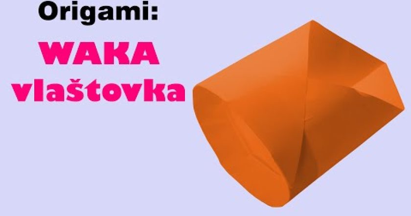 Waka vlaštovka nebo trubková vlaštovka – Jak složit vlaštovku z papíru – ORIGAMI