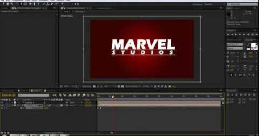 CZTUTORIAL – After Effects 046 –  Marvel Studios logo