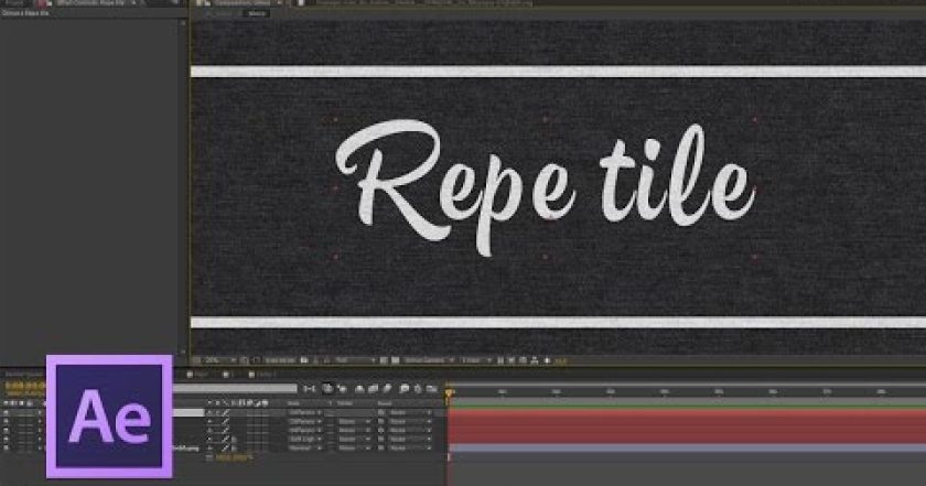 CZTUTORIÁL – After Effects 191 – Efekty Repe tile,Motion tile