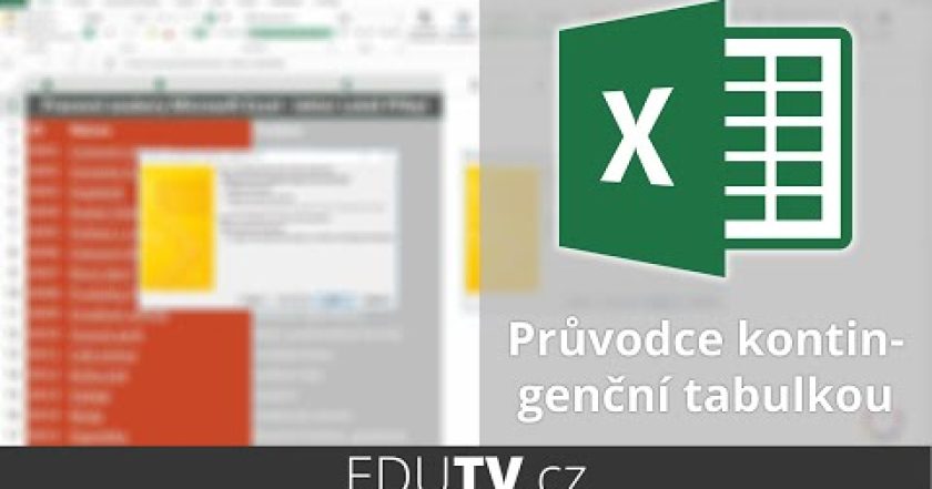 Průvodce kontingenční tabulkou v Excelu | EduTV