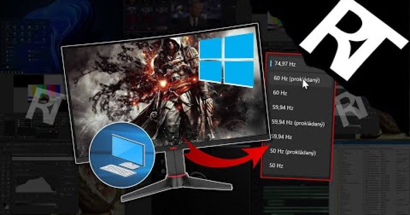 Jak nastavit hz monitoru ve Windows – Jak změnit hz (hertz) u monitoru – nastavit 144hz (tutoriál)