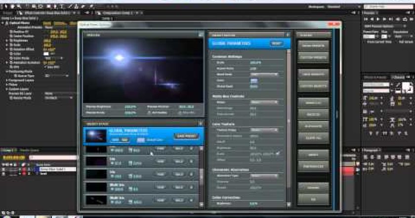 CZTUTORIÁL – After Effects 003 – Optical Flares plug-in