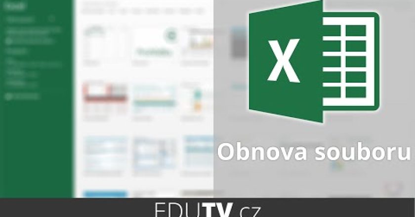 Obnova neuloženého souboru v Office | EduTV