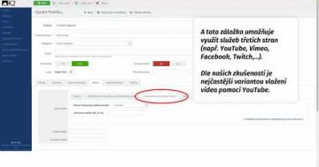 Návod: Joomla – Jak vložit video do článku K2 v záložce média (varianta 1)