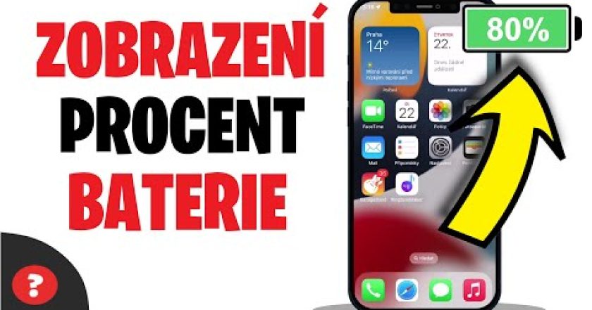 Jak ZOBRAZIT PROCENTA BATERIE v iPhonu | Návod | iPhone / Telefon / Apple ID