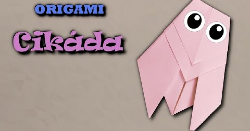 Origami cikáda – jak složit papírovou cikádu