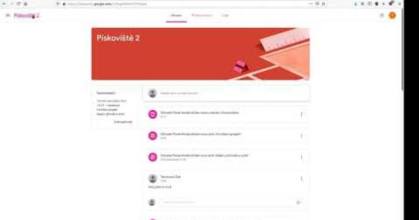 04 – typy materiálů v Google Classroom (z pohledu žáka)