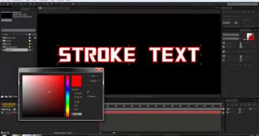 CZTUTORIÁL – After Effects 104 – Stroke texty