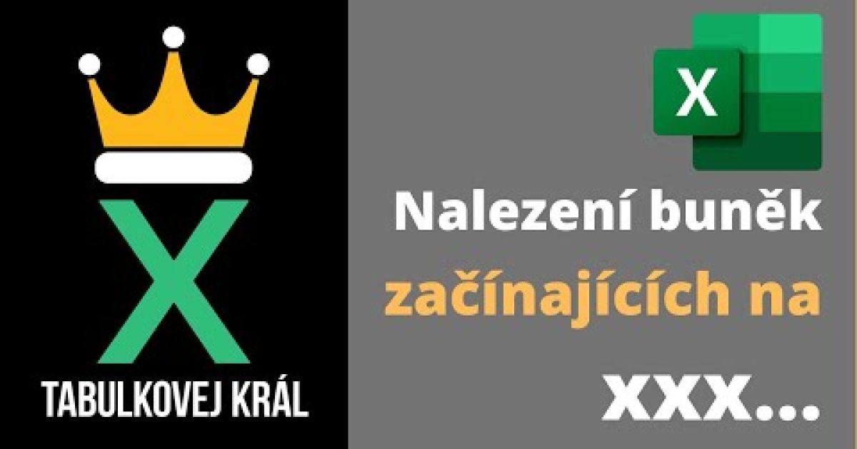 Jak spočítat buňky začínající konkrétním písmenem, znakem, číslem? Divokou kartou* Excel365 Tutorial