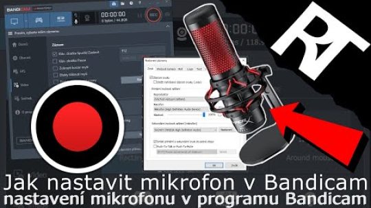 Jak nastavit mikrofon v Bandicam – pridání/nastavení mikrofonu (tutorial)