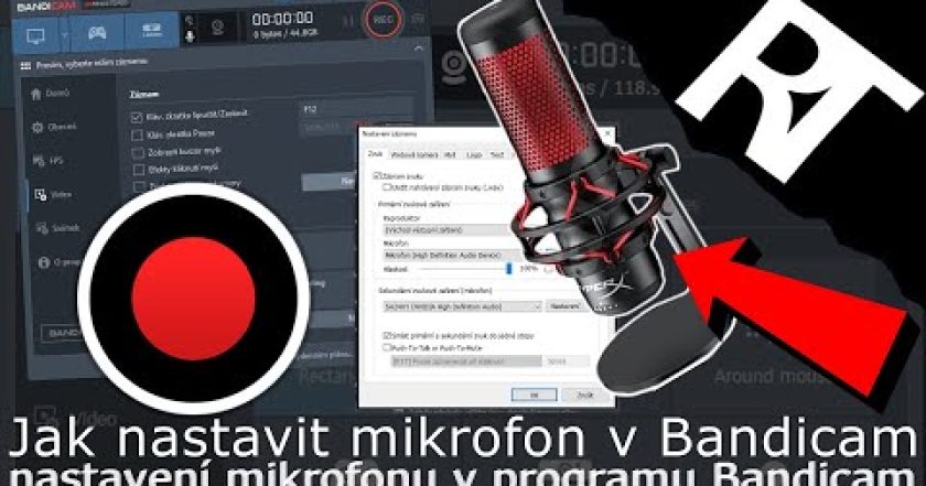 Jak nastavit mikrofon v Bandicam – pridání/nastavení mikrofonu (tutorial)