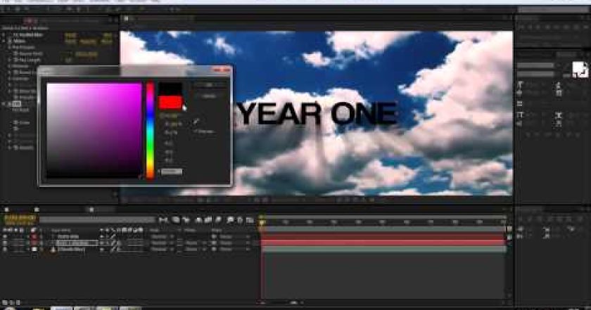 CZTUTORIÁL – After Effects 071 – Year One trailer titles