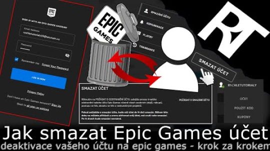 Jak smazat účet u Epic Games – odstranění účtu (tutoriál)