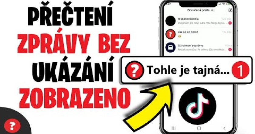 Jak si PŘEČÍST ZPRÁVU na TIKTOKU bez ZOBRAZENÍ | Návod | Telefon / TikTok