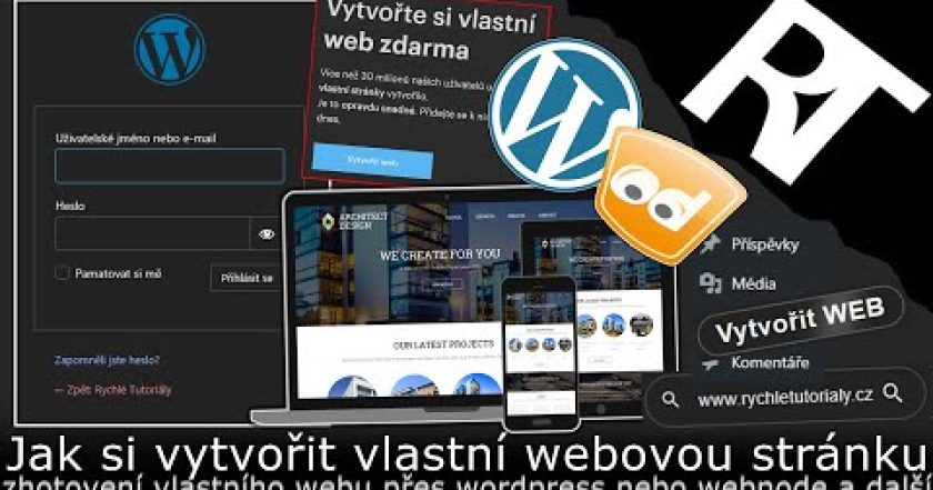 Jak si vytvořit vlastní webovou stránku , Webová stránka zdarma i placená a další…