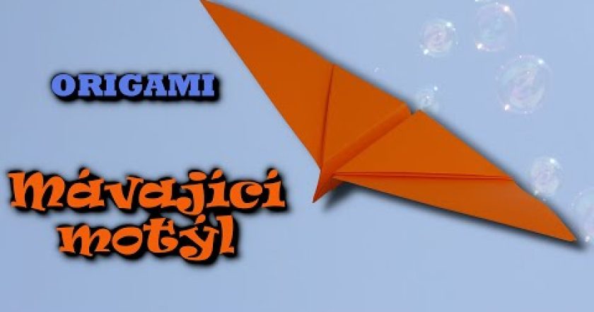 Origami mávající motýl – jak vyrobit motýla z papíru