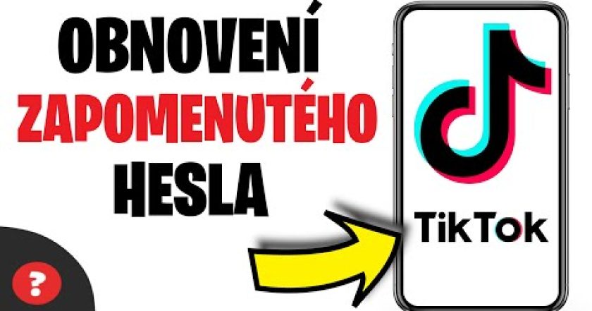 Jak OBNOVIT ZAPOMENUTÉ HESLO na TikToku | Návod | TikTok / MOBIL