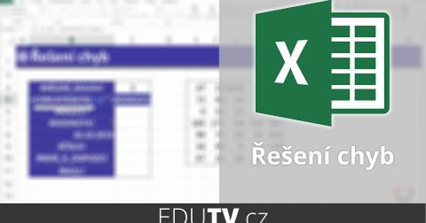 Řešení chyb ve vzorcích v Excelu | EduTV