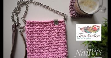 Návod na malou háčkovanou crossbody kabelku ze šňůr Loopy